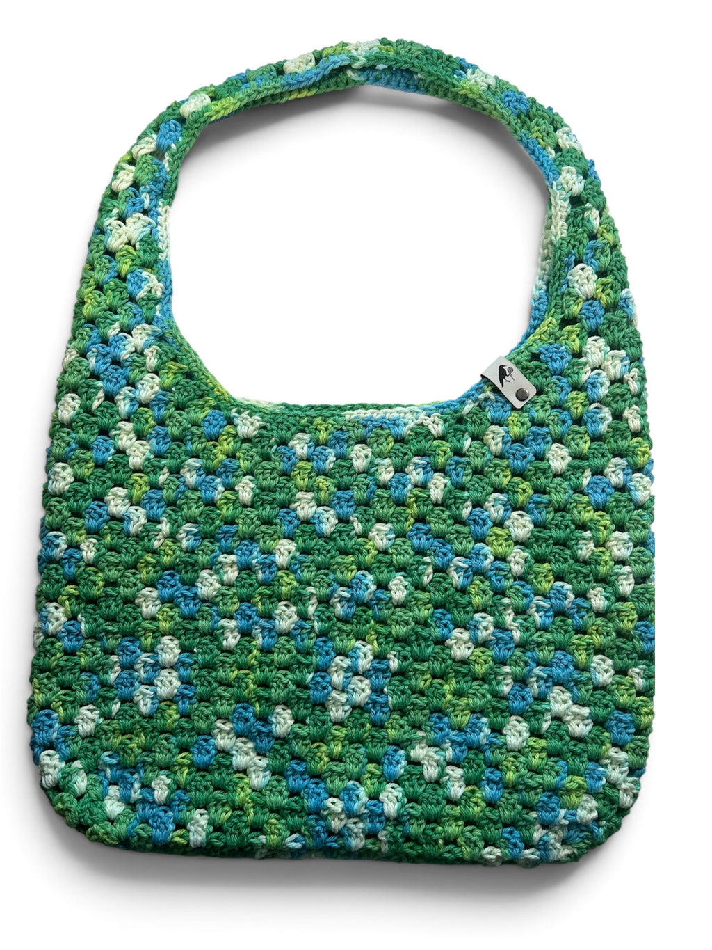 Green Blue and White Boho bag