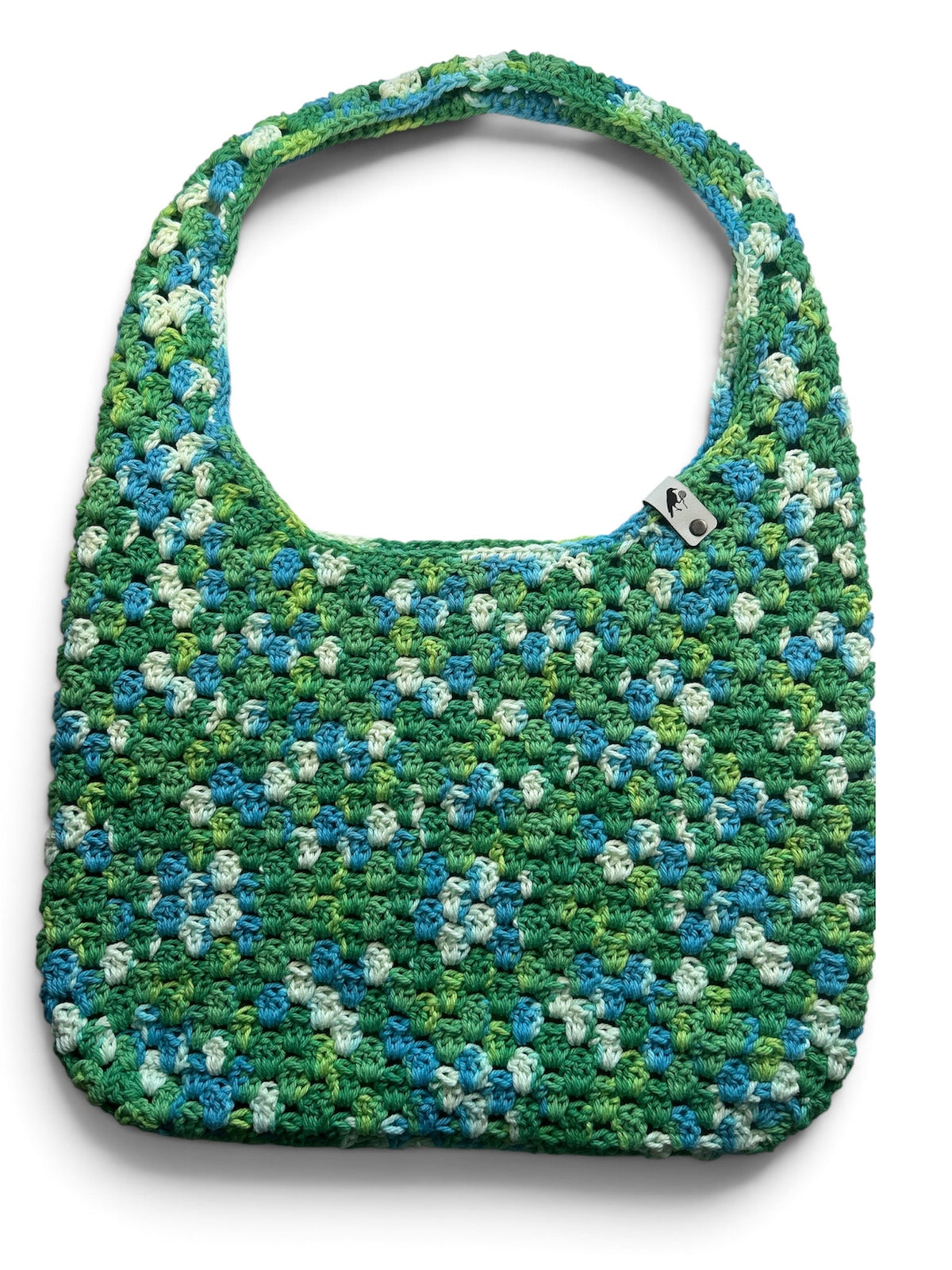 Green Blue and White Boho bag