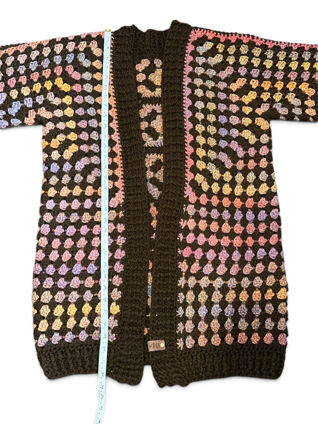 Autumn Confetti Hexa Cardigan - Oversized Granny Cardigan