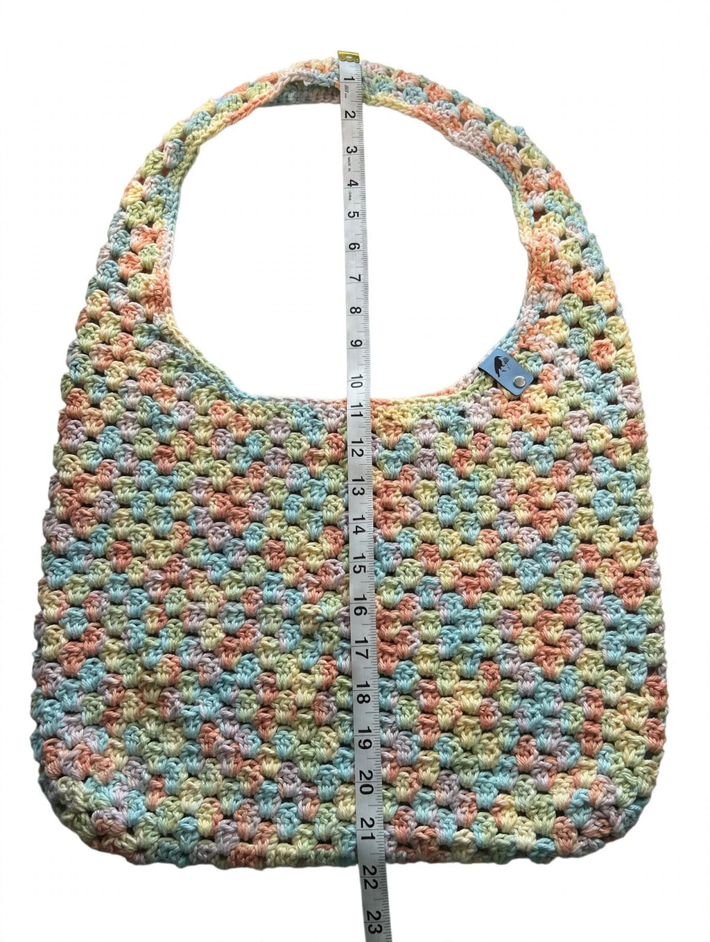 Pastel Confetti Crochet Boho Bag - Rainbow Pastel Multi
