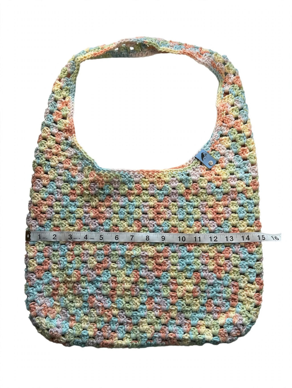 Pastel Confetti Crochet Boho Bag - Rainbow Pastel Multi