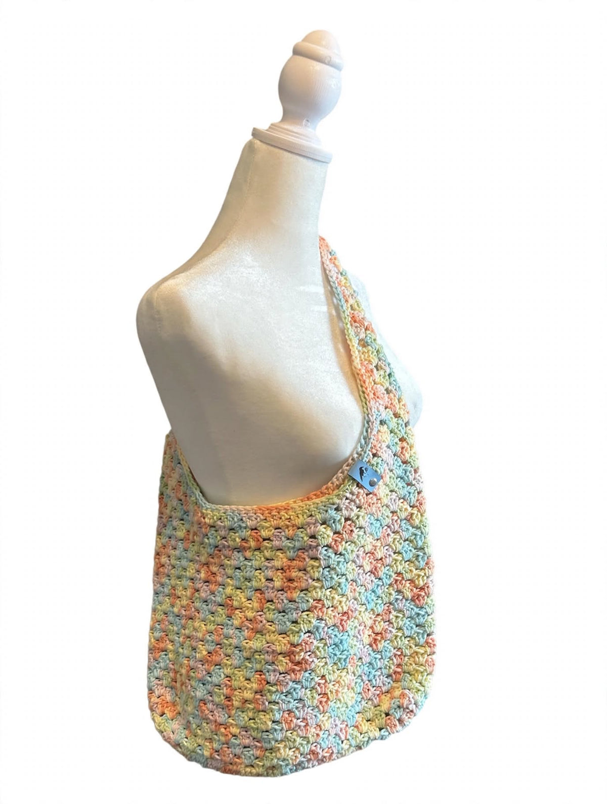 Pastel Confetti Crochet Boho Bag - Rainbow Pastel Multi